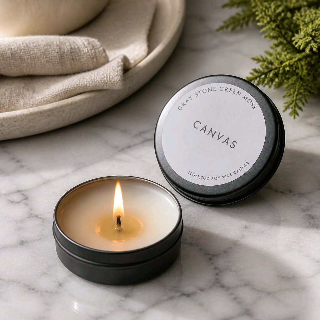 Canvas Hand Poured Soy Candle