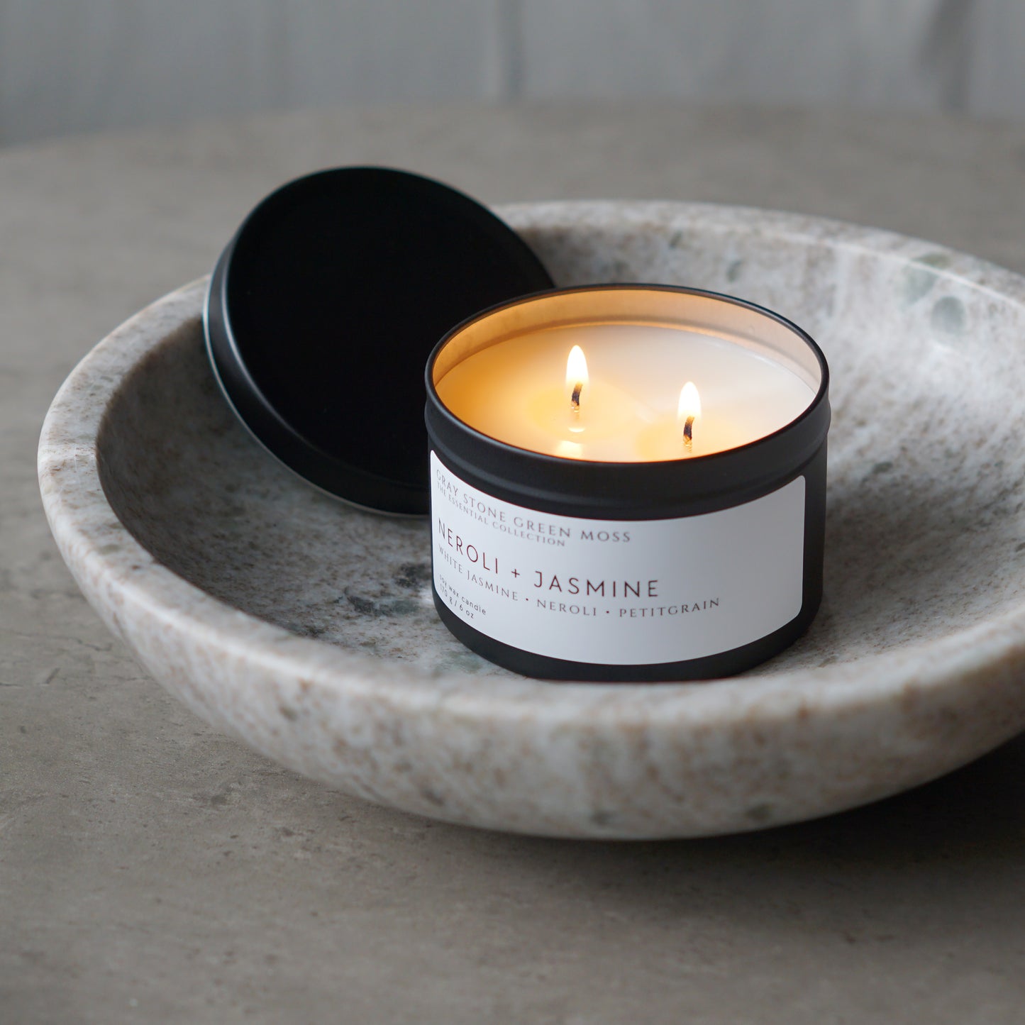 Neroli + Jasmine Hand Poured Soy Candle