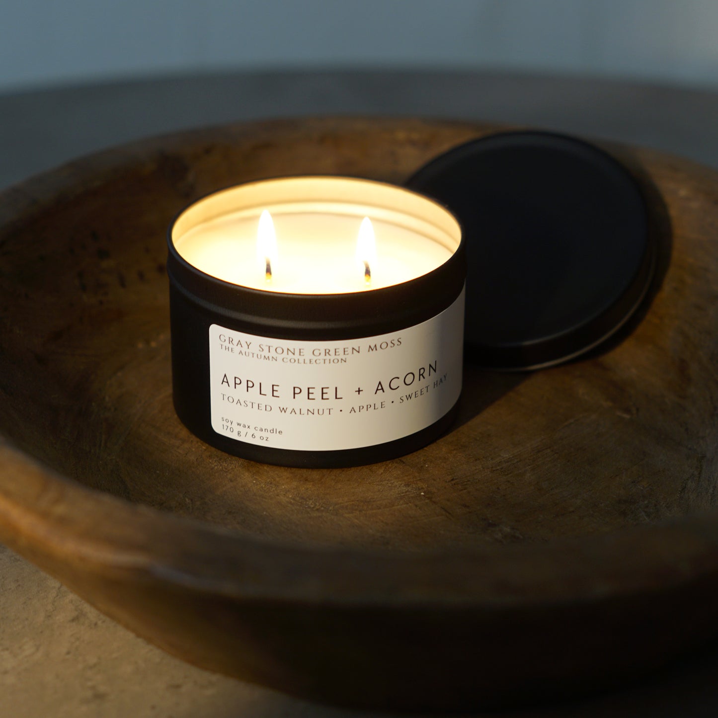 Apple Peel + Acorn Hand Poured Soy Candle