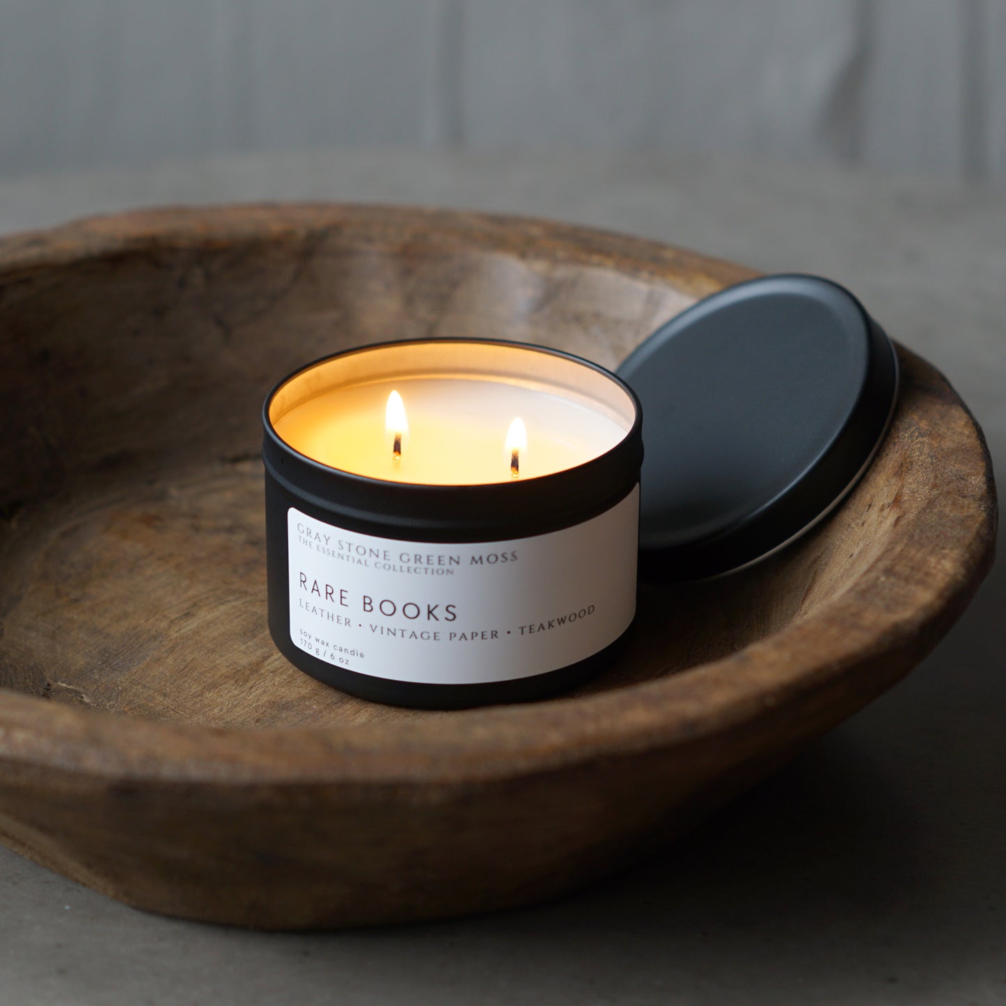 Rare Books Hand Poured Soy Candle