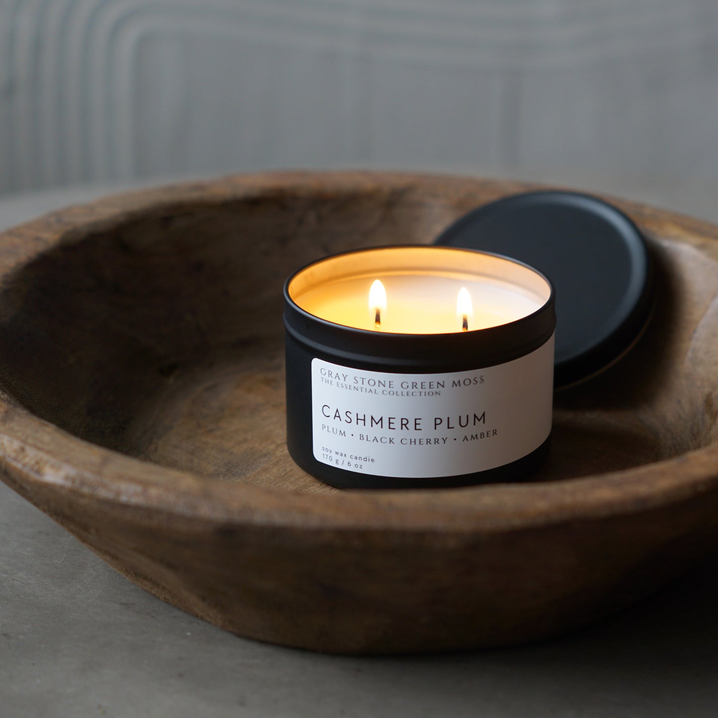 Cashmere Plum Hand Poured Soy Candle