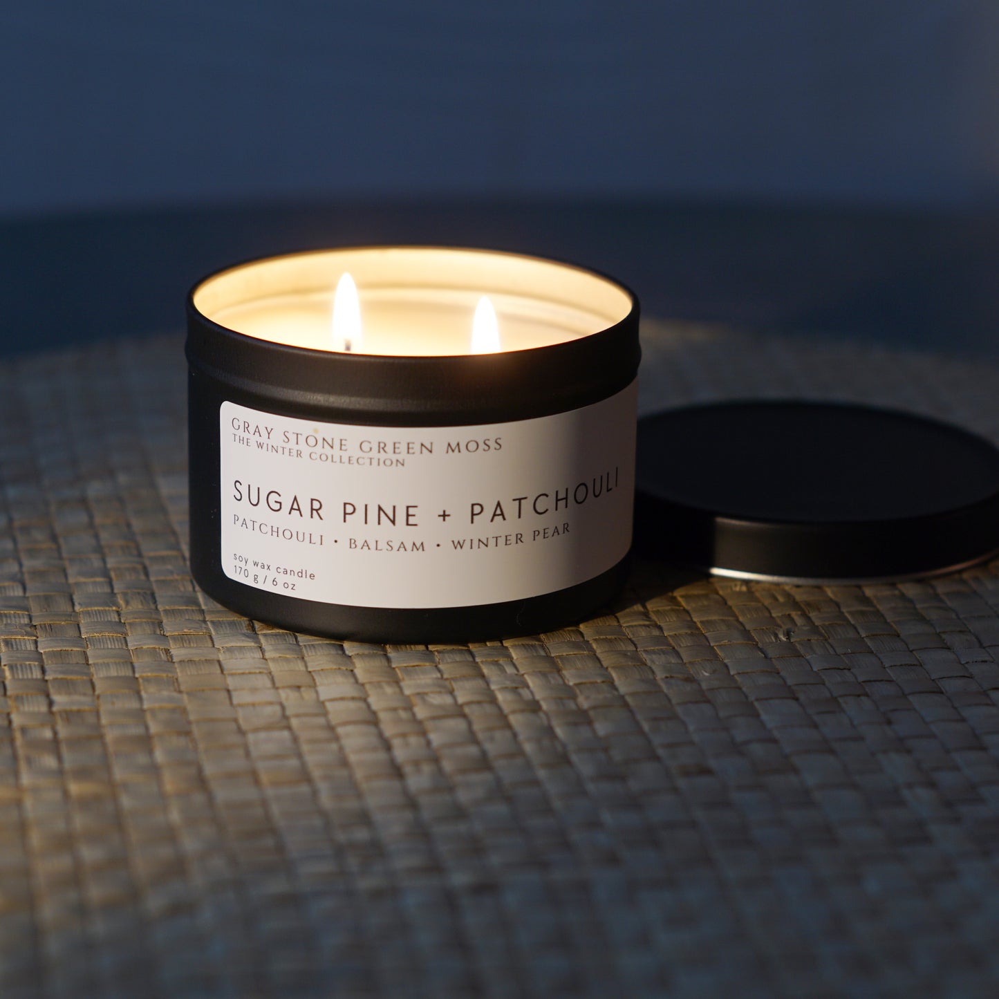 Sugar Pine + Patchouli Hand Poured Soy Candle
