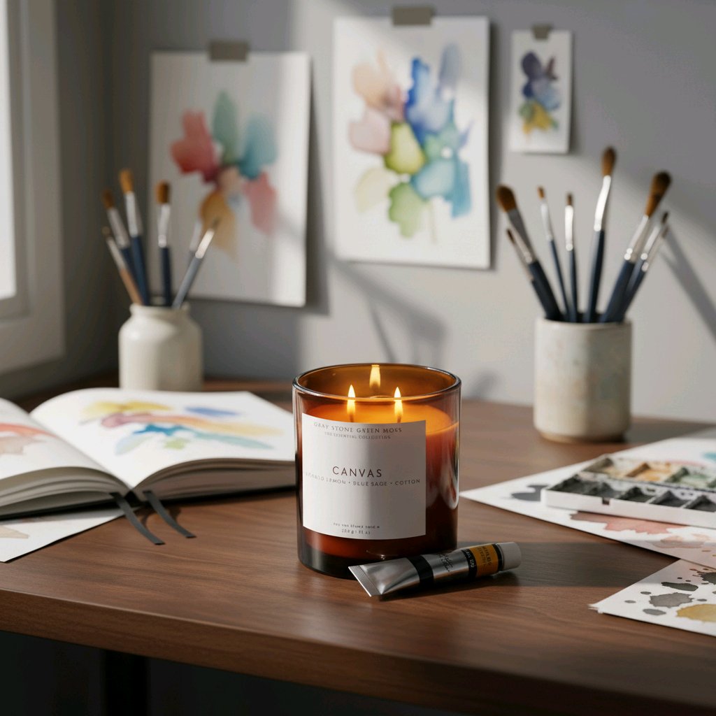 Canvas Hand Poured Soy Candle