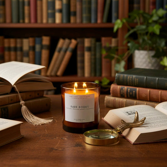 Rare Books Hand Poured Soy Candle