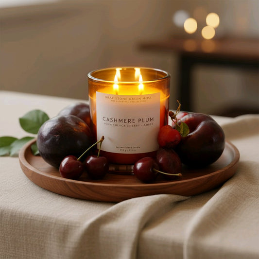 Cashmere Plum Hand Poured Soy Candle