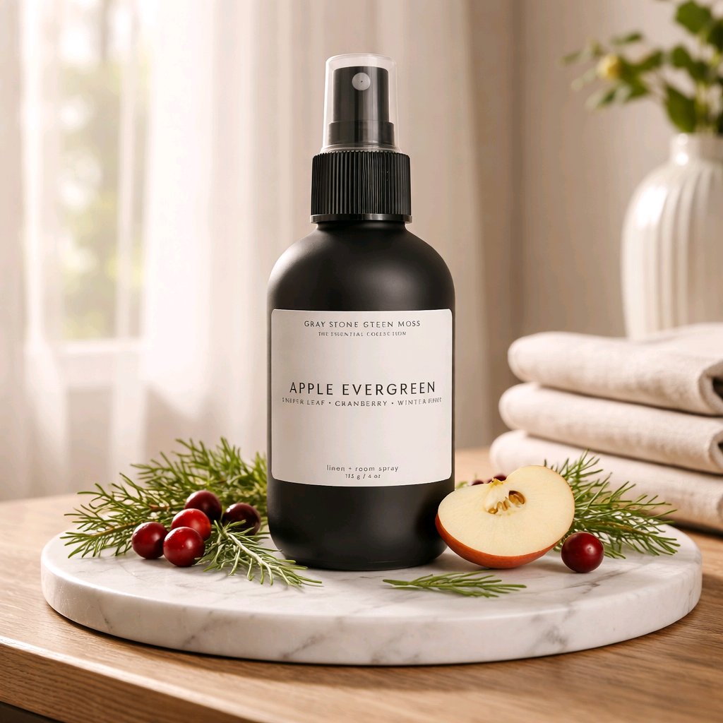 Apple Evergreen Linen + Room Spray