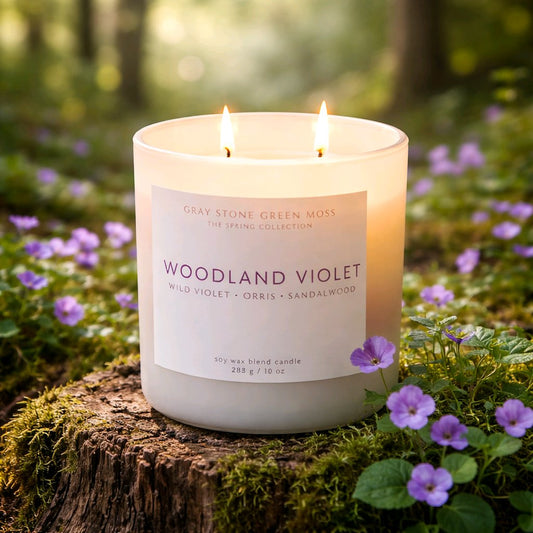 Woodland Violet Hand Poured Soy Candle