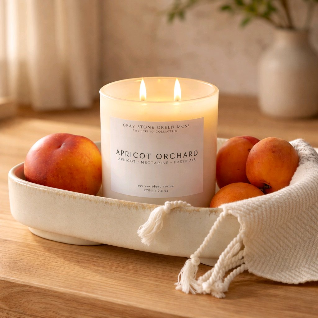 Apricot Orchard Hand Poured Soy Candle