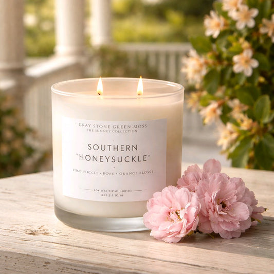 Southern Honeysuckle Hand Poured Soy Candle