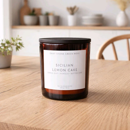 Sicilian Lemon Cake Hand Poured Soy Candle