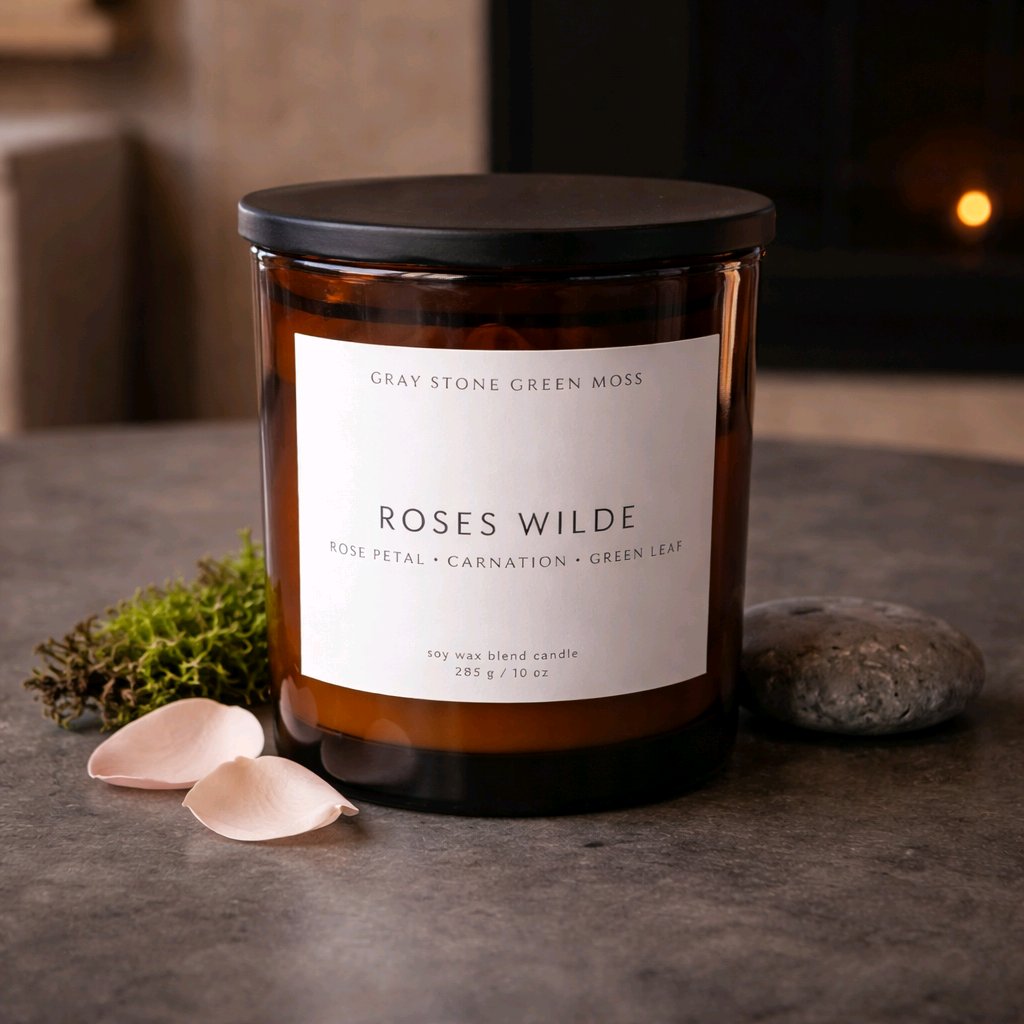 Roses Wilde Hand Poured Soy Candle