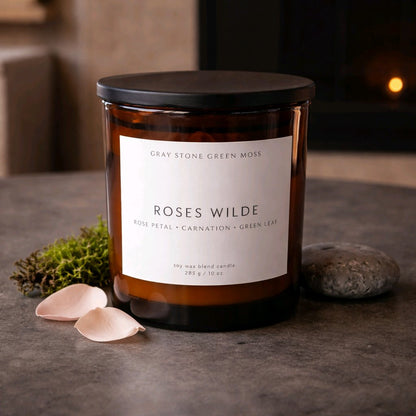 Roses Wilde Hand Poured Soy Candle