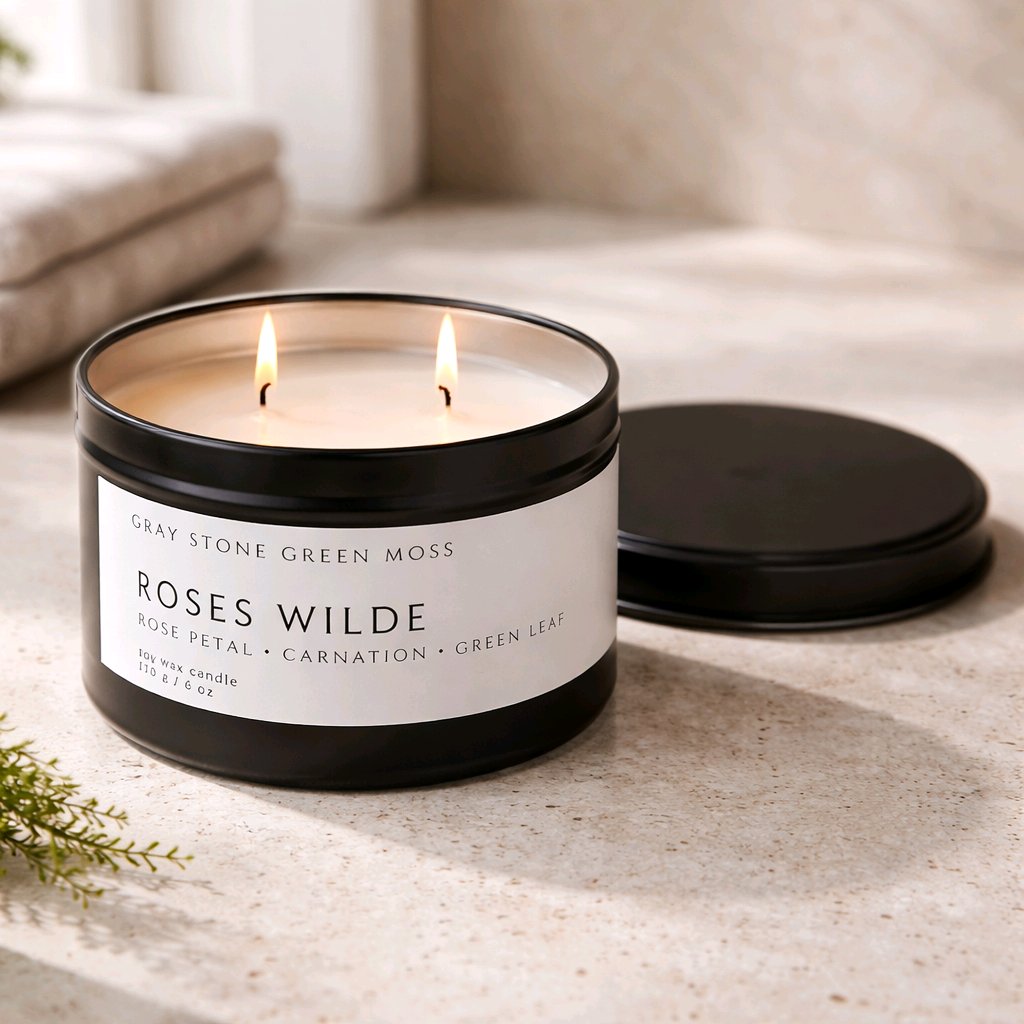 Roses Wilde Hand Poured Soy Candle