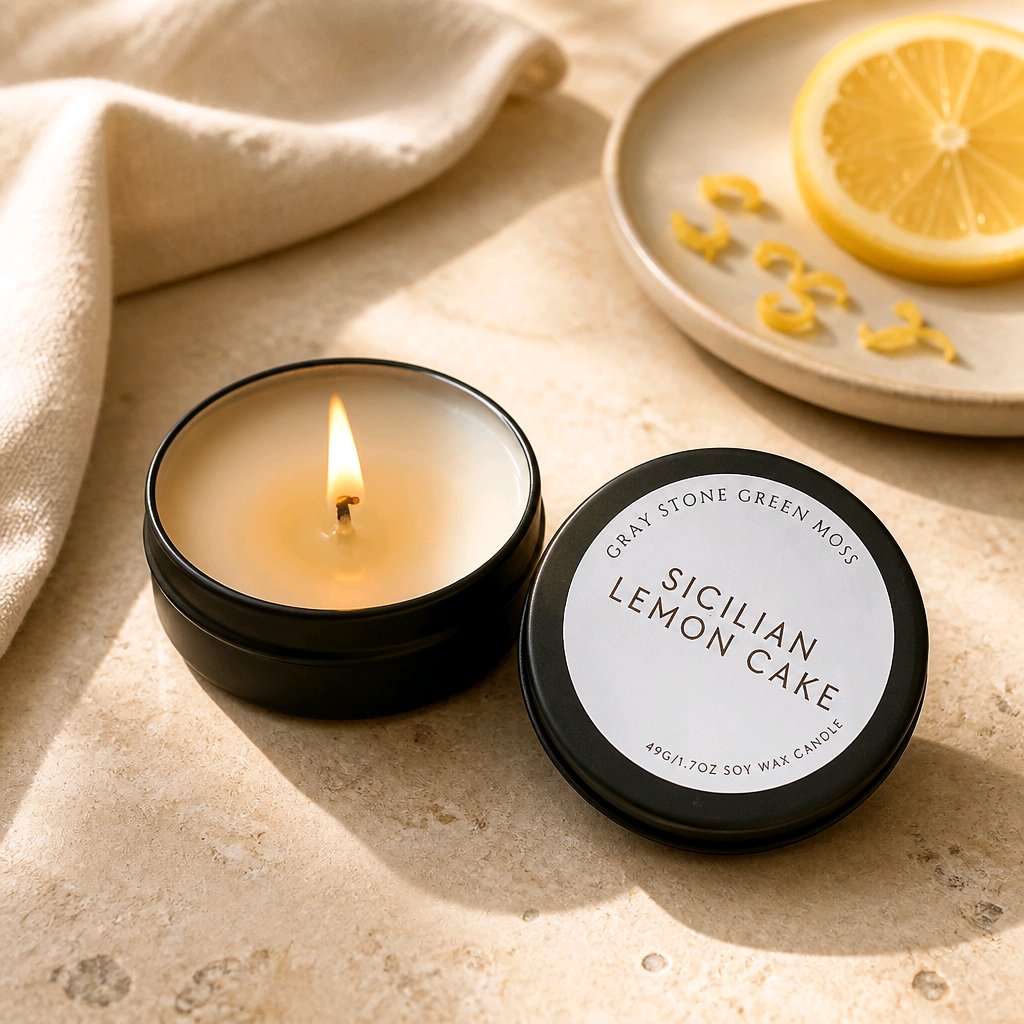 Sicilian Lemon Cake Hand Poured Soy Candle