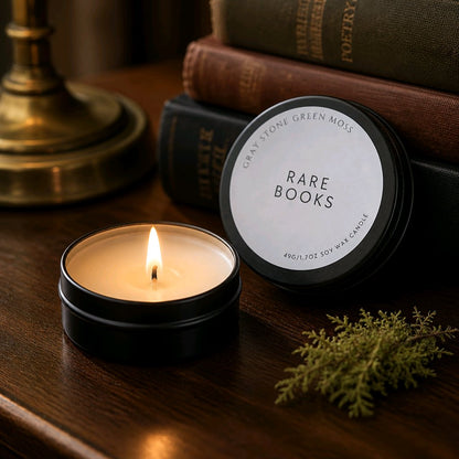 Rare Books Hand Poured Soy Candle