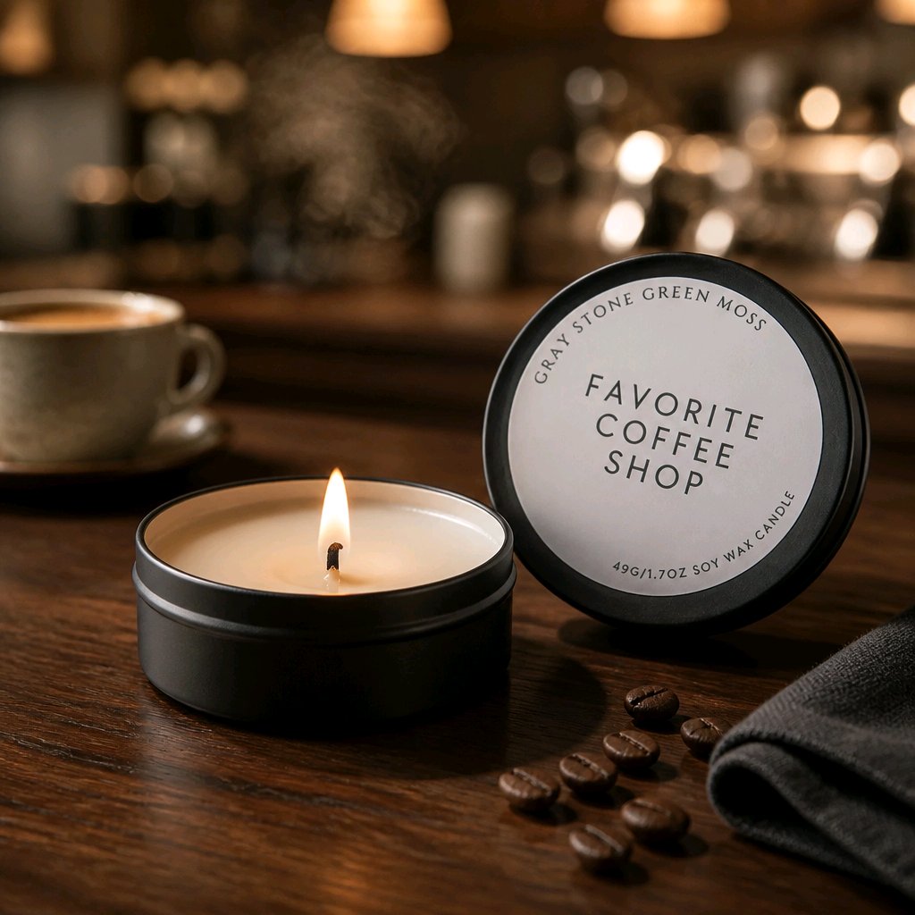 Favorite Coffee Shop Hand Poured Soy Candle