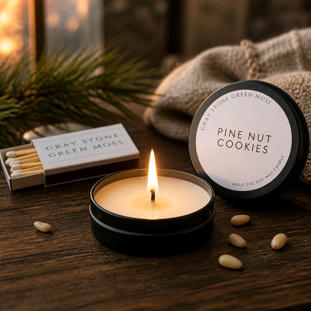 Pine Nut Cookies Hand Poured Soy Candle