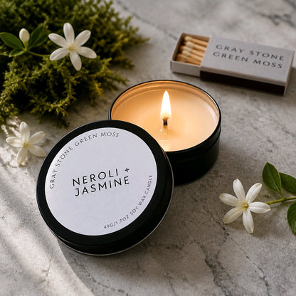 Neroli + Jasmine Hand Poured Soy Candle