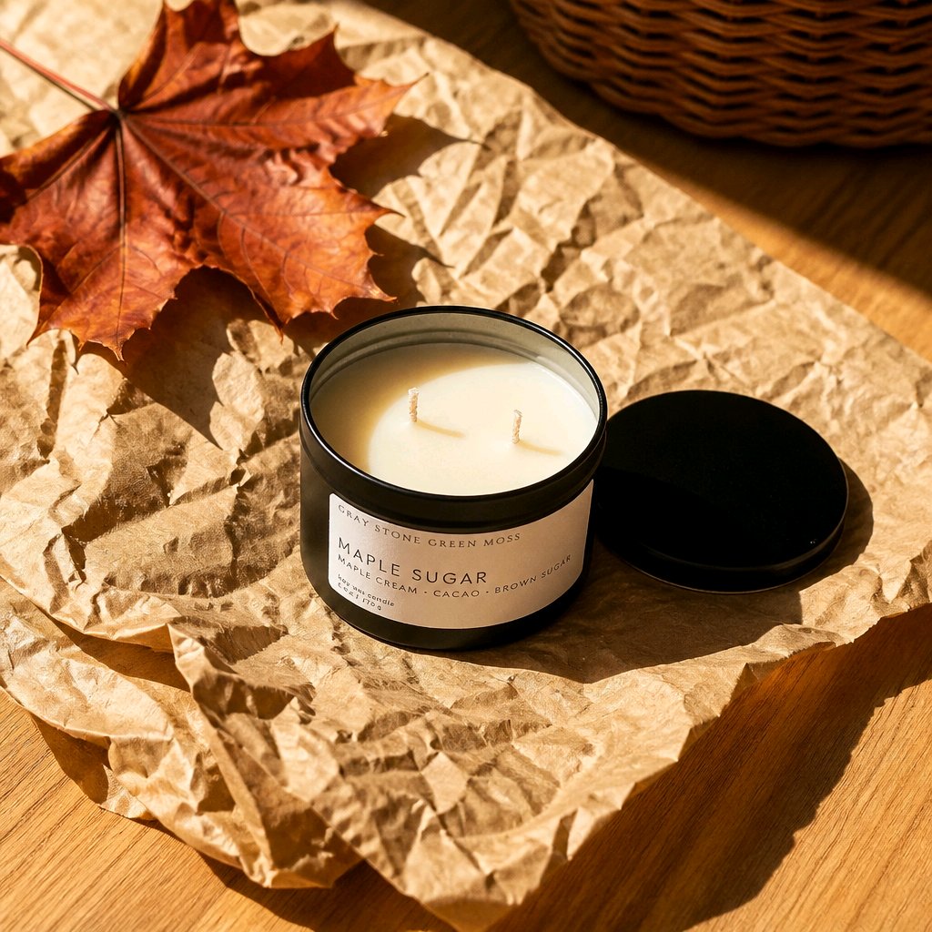 Maple Sugar Hand Poured Soy Candle