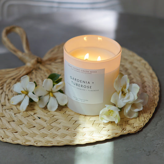 Gardenia + Tuberose Hand Poured Soy Candle