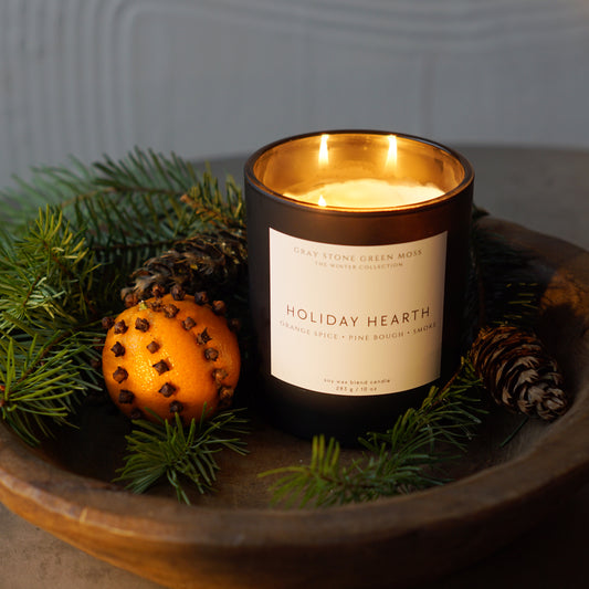 Holiday Hearth Hand Poured Soy Candle