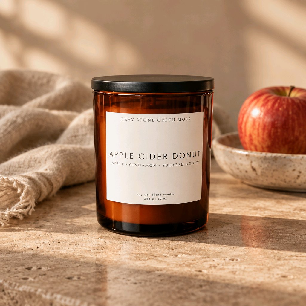 Apple Cider Donut Hand Poured Soy Candle