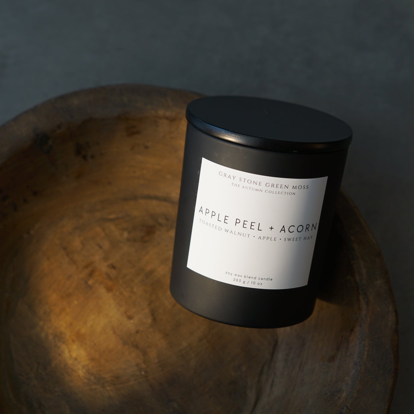 Apple Peel + Acorn Hand Poured Soy Candle