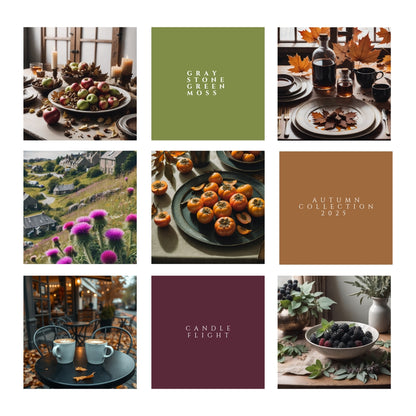Autumn Collection Hand Poured Soy Candle Flight