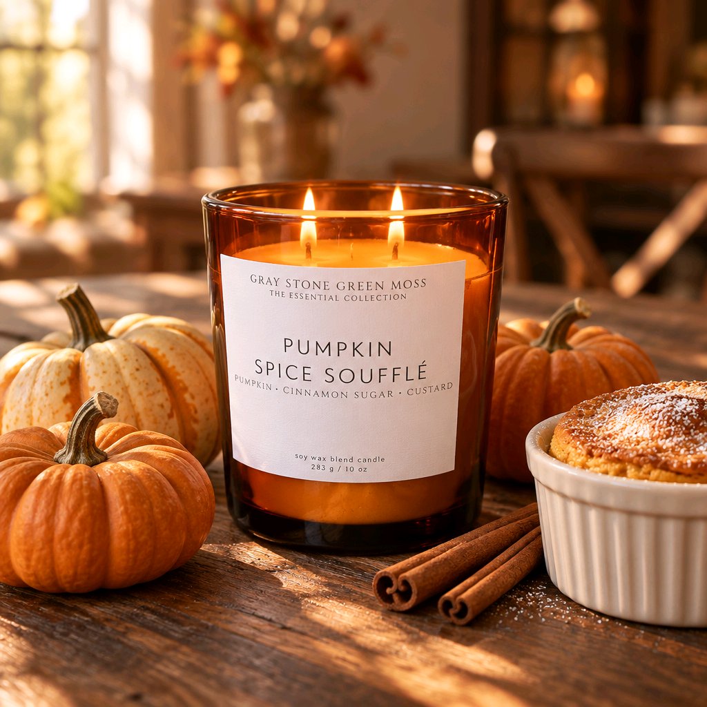 Pumpkin Spice Soufflé Candle