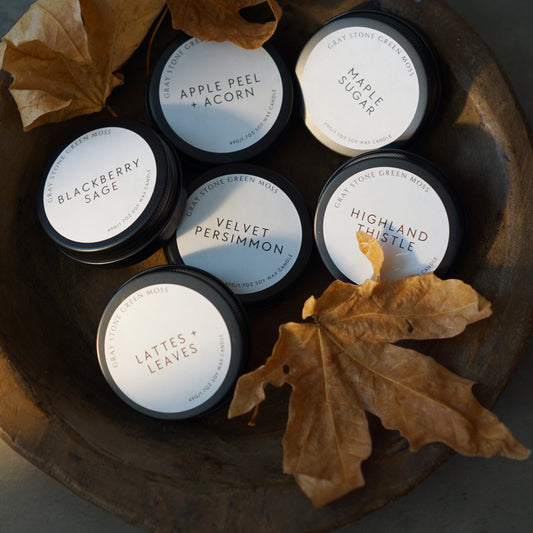 Autumn Collection Hand Poured Soy Candle Flight