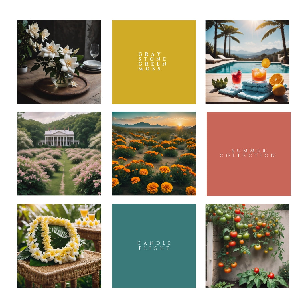Summer Collection - Hand Poured Soy Candle Flight