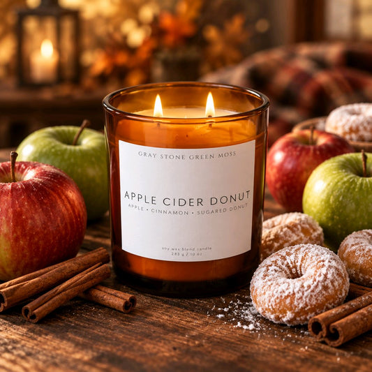 Apple Cider Donut Hand Poured Soy Candle