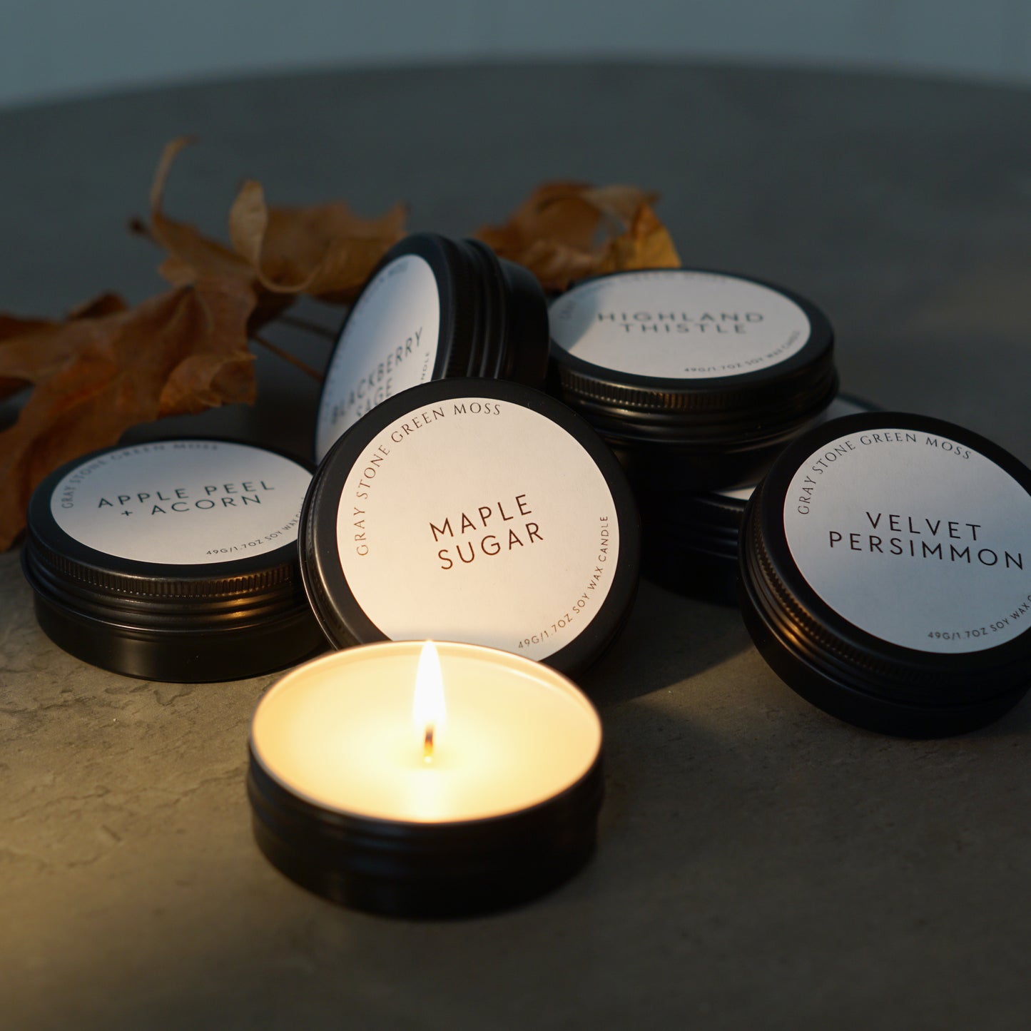 Autumn Collection Hand Poured Soy Candle Flight