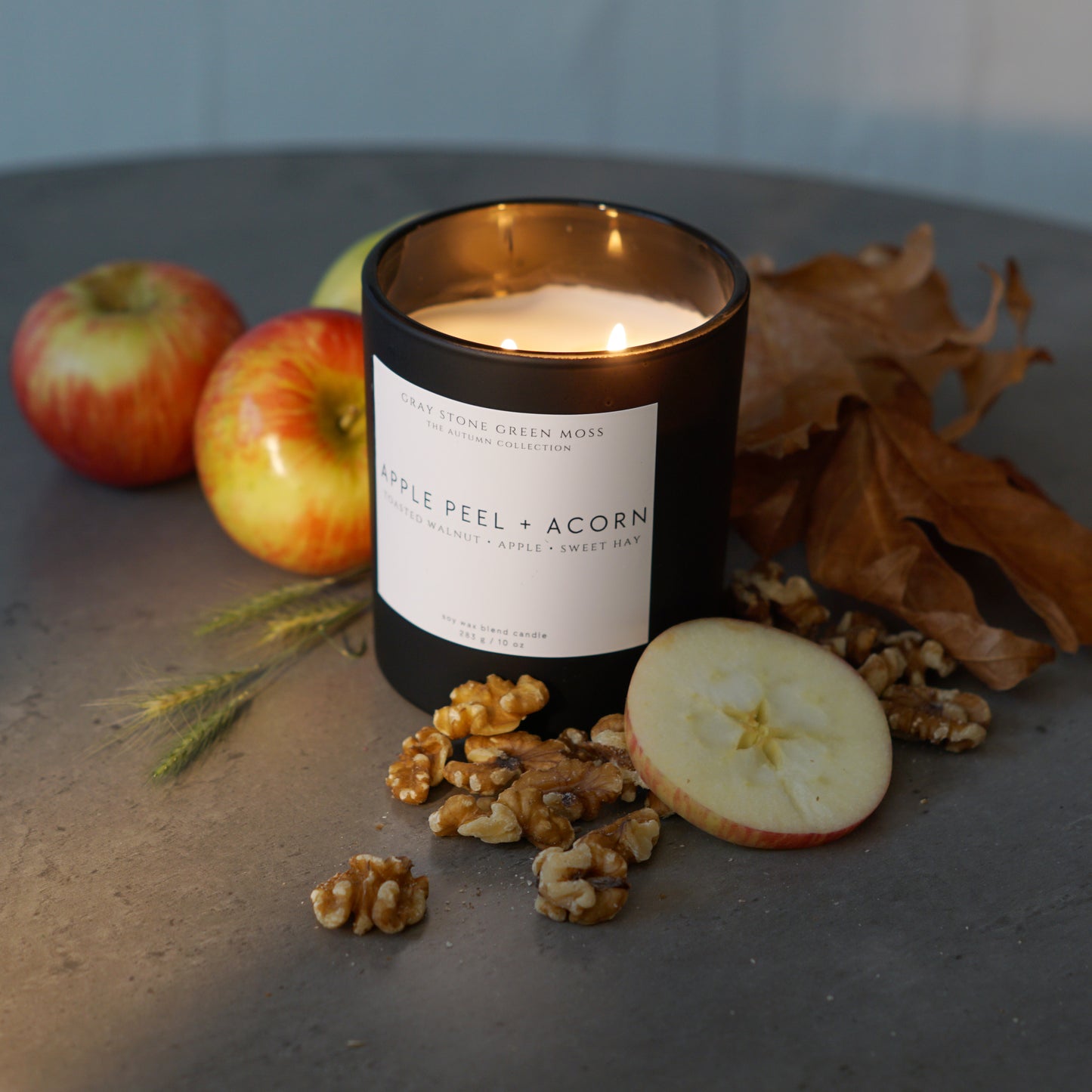 Apple Peel + Acorn Hand Poured Soy Candle