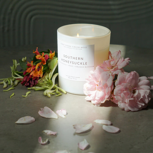 Southern Honeysuckle Hand Poured Soy Candle