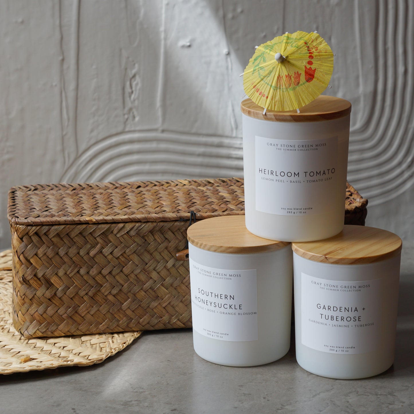 Summer Collection Hand Poured Candles Gift Set